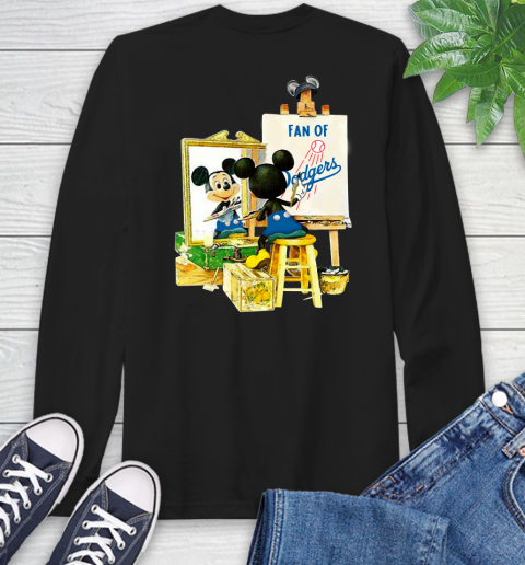 MLB Baseball Los Angeles Dodgers Mickey Drawing Shirt 54