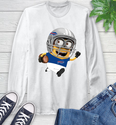 NFL Buffalo Bills Minions Disney Football Sports Long Sleeve T-Shirt