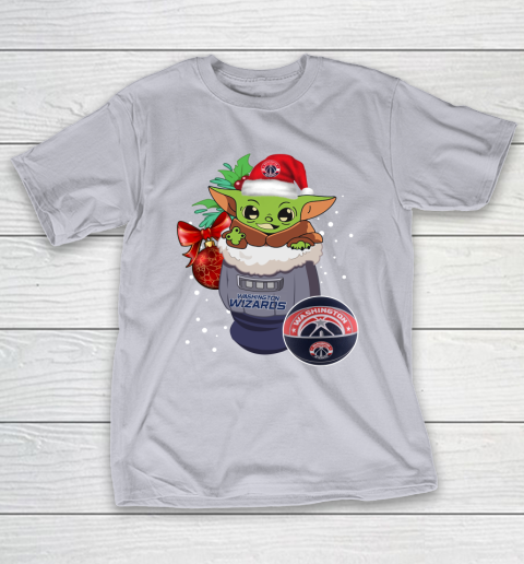 Washington Wizards Christmas Baby Yoda Star Wars Funny Happy NBA T-Shirt 7
