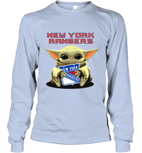 Baby Yoda Hugs The New York Rangers - Rookbrand
