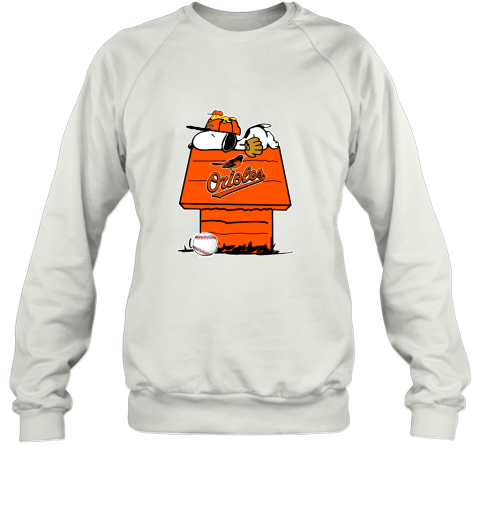 Baltimore Orioles Snoopy And Woodstock Resting Together MLB Sweatshirt