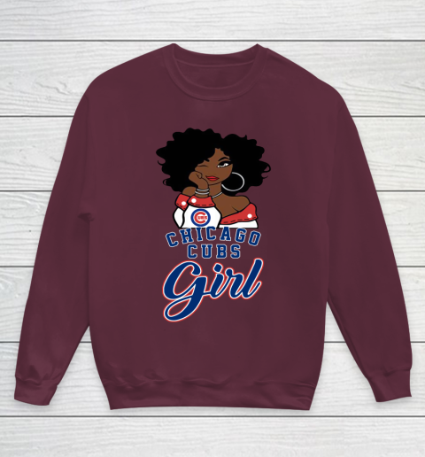 Chicago Cubs Girl MLB Youth Sweatshirt 5