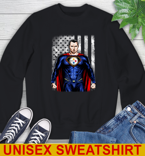 NFL Football Pittsburgh Steelers Superman DC Shirt Sweatshirt