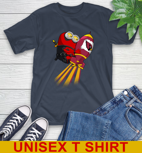 NFL Football Arizona Cardinals Deadpool Minion Marvel Shirt T-Shirt 3