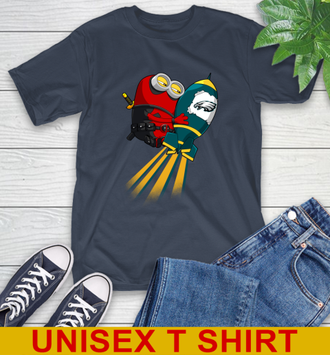NFL Football Philadelphia Eagles Deadpool Minion Marvel Shirt T-Shirt 3