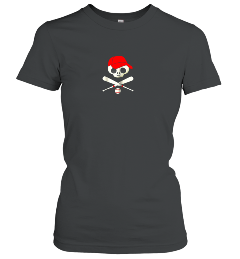 Baseball Jolly Roger Pirate Women's T-Shirt