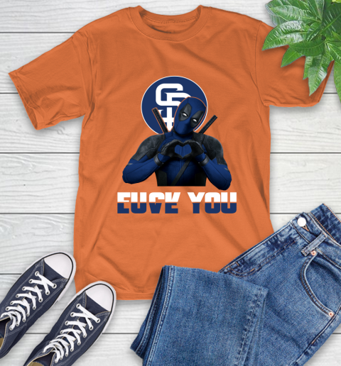 MLB San Diego Padres Deadpool Love You Fuck You Baseball Sports T-Shirt 4