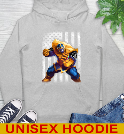 NBA Basketball Brooklyn Nets Thanos Marvel American Flag Shirt Hoodie 6