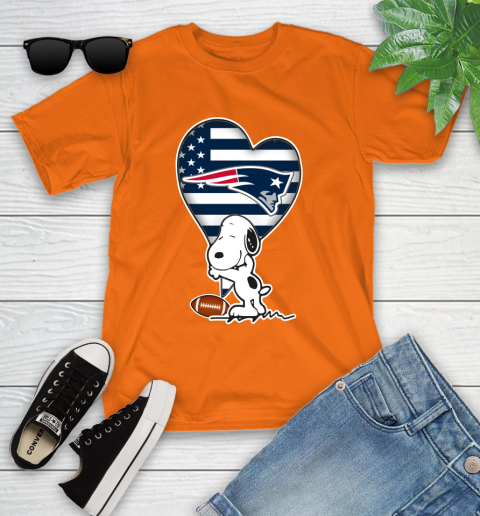 New England Patriots NFL Football The Peanuts Movie Adorable Snoopy Youth T-Shirt 7