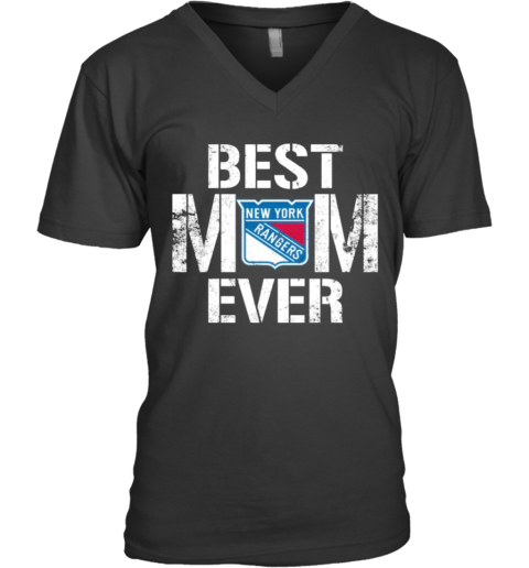 Best New York Rangers Mom Ever V-Neck T-Shirt