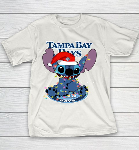 Tampa Bay Rays MLB noel stitch Baseball Christmas Youth T-Shirt