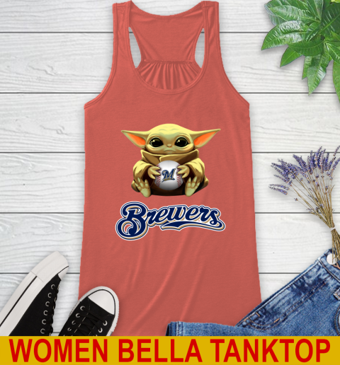 MLB Baseball Milwaukee Brewers Star Wars Baby Yoda Shirt 40