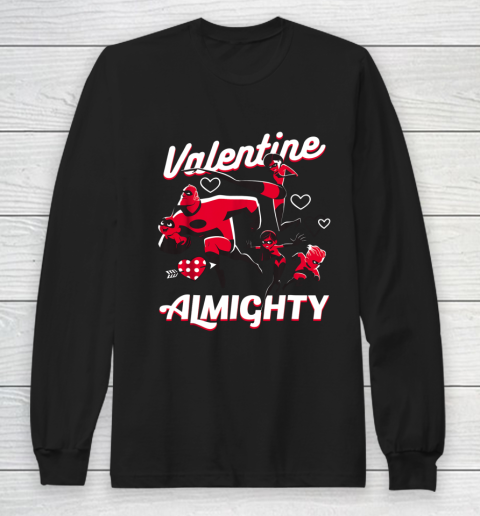 Disney Pixar Incredibles Family Valentine Almighty Long Sleeve T-Shirt