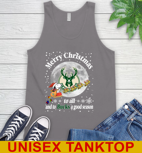 Milwaukee Bucks Merry Christmas To All And To Bucks A Good Season NBA Basketball Sports Tank Top 6