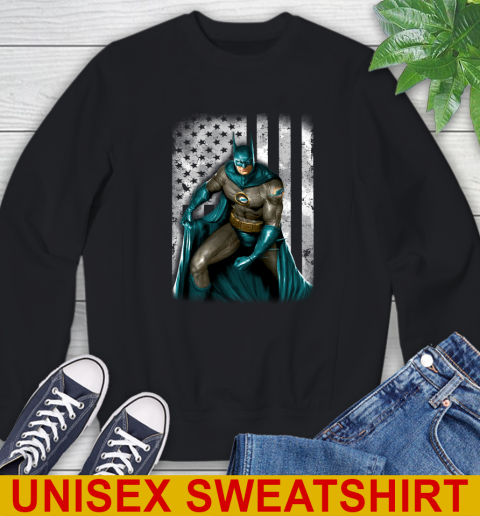 Miami Dolphins NFL Football Batman DC American Flag Shirt Sweatshirt