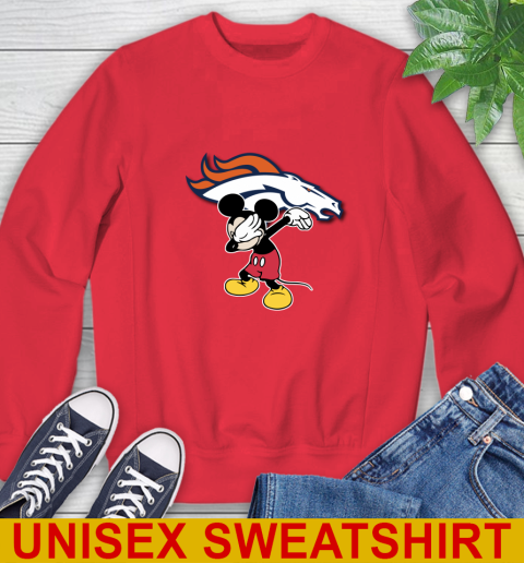 Denver Broncos NFL Football Dabbing Mickey Disney Sports Sweatshirt 10