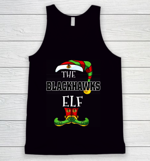 Chicago Blackhawks Christmas ELF Funny NHL Tank Top