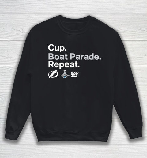 Cup Boat Parade Repeat Tampa bay Lightnings Stanley Hockey 2021 Sweatshirt