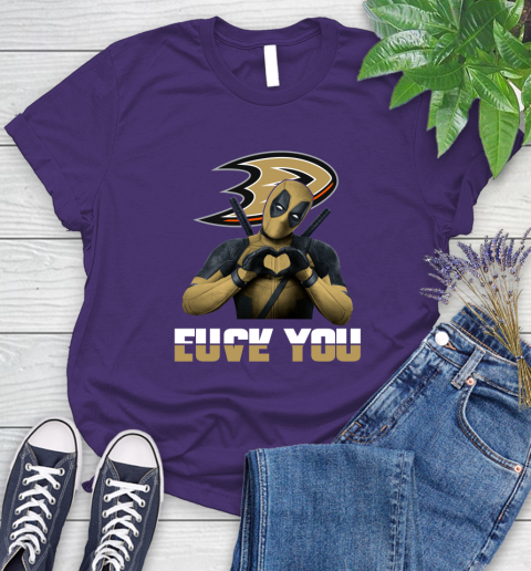 NHL Deadpool Love You Fuck You Hockey Sports Women's T-Shirt 4