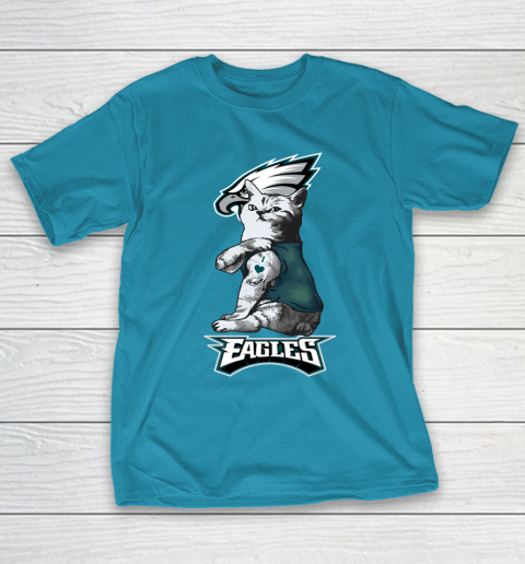 NFL Football My Cat Loves Philadelphia Eagles T-Shirt 7