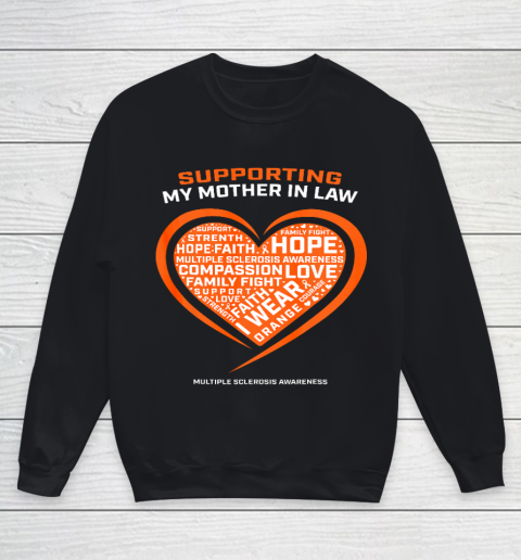 Gifts MS Apparel Mother In Law Multiple Sclerosis Awareness Youth Sweatshirt