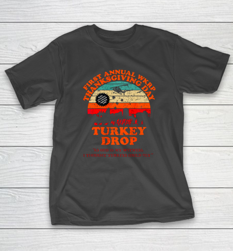 Funny Wkrp Turkey Drop Turkey Thanksgiving Turkey Fly T-Shirt