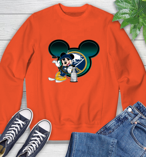 NHL Buffalo Sabres Stanley Cup Mickey Mouse Disney Hockey T Shirt Sweatshirt 4