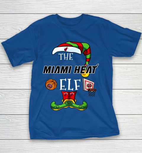 Miami Heat Christmas ELF Funny NBA Youth T-Shirt 6