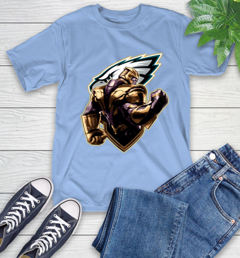 NFL Thanos Avengers Endgame Football Sports Philadelphia Eagles T-Shirt 11