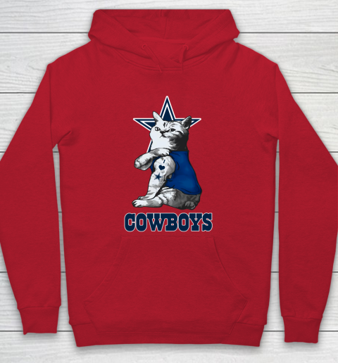 NFL Football My Cat Loves Dallas Cowboys Hoodie 7