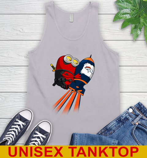 NFL Football Denver Broncos Deadpool Minion Marvel Shirt Tank Top 3