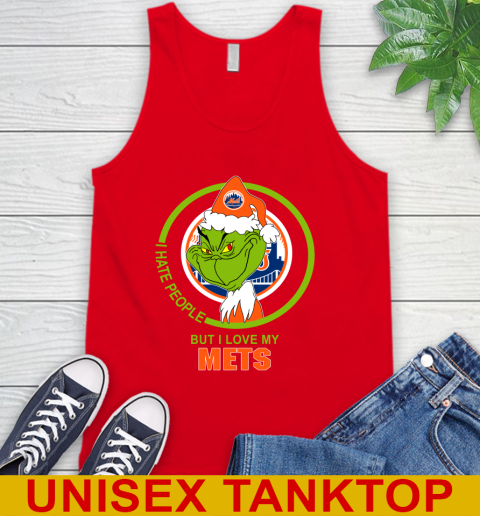 New York Mets MLB Christmas Grinch I Hate People But I Love My Favorite Baseball Team Tank Top 6