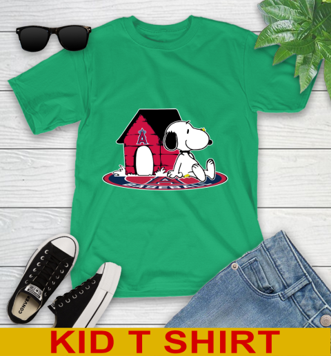 MLB Baseball Los Angeles Angels Snoopy The Peanuts Movie Shirt Youth T-Shirt 6