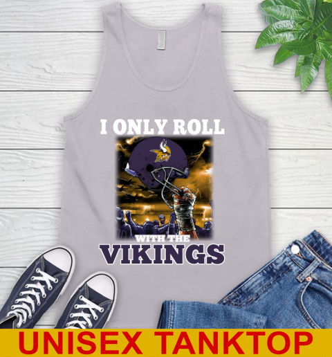 Minnesota Vikings NFL Football I Only Roll With My Team Sports Tank Top 3