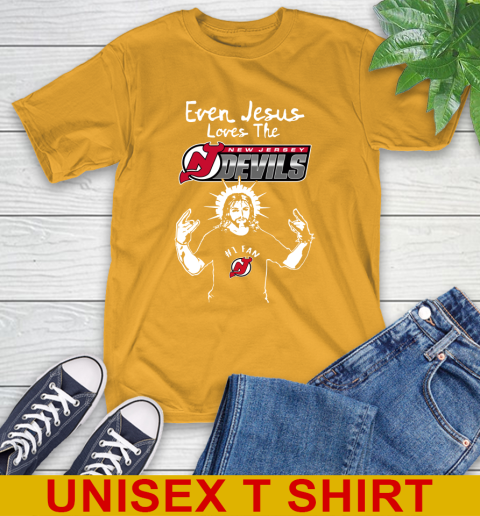 New Jersey Devils NHL Hockey Even Jesus Loves The Devils Shirt T-Shirt 2
