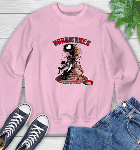 NHL Carolina Hurricanes Hockey Venom Groot Guardians Of The Galaxy Sweatshirt 9