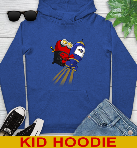 NFL Football Baltimore Ravens Deadpool Minion Marvel Shirt Youth Hoodie 10