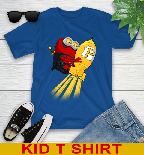 MLB Baseball Pittsburgh Pirates Deadpool Minion Marvel Shirt Youth T-Shirt 10