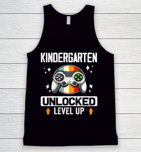 Next Level t shirts Kindergarten Unlocked Level Up Back To School Gamer Tank Top