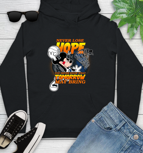 Dallas Mavericks NBA Basketball Mickey Disney Never Lose Hope Youth Hoodie