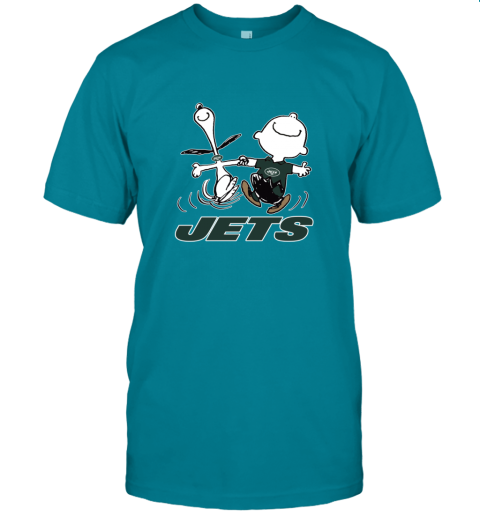 Snoopy And Charlie Brown Happy New York Jets NFL - Rookbrand