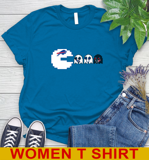 Buffalo Bills NFL Football Pac Man Champion Women's T-Shirt 7