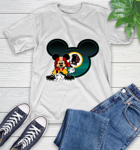 NFL Washington Redskins Mickey Mouse Disney Football T Shirt T-Shirt
