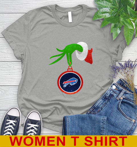 Buffalo Bills Grinch Merry Christmas NFL Football Women's T-Shirt 11