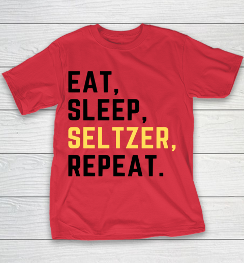 Bud Light Seltzer  Eat Sleep Seltzer Repeat Youth T-Shirt 6