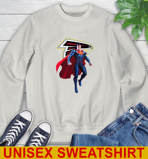 NFL Superman DC Sports Football Atlanta Falcons Sweatshirt 12