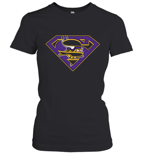 We Are Undefeatable The Minnesota Vikings x Superman NFL Women's T-Shirt