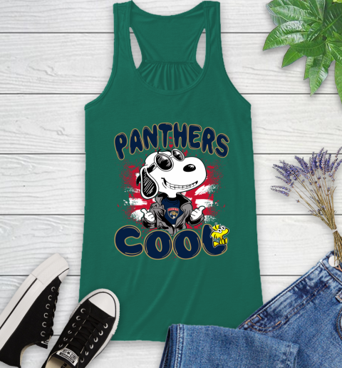 NHL Hockey Florida Panthers Cool Snoopy Shirt Racerback Tank 4