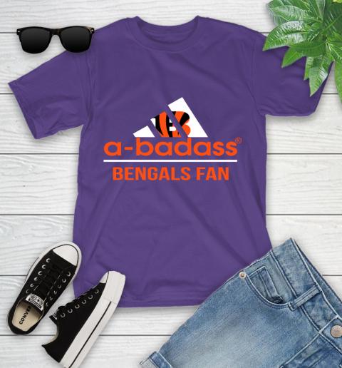 Cincinnati Bengals NFL Football A Badass Adidas Adoring Fan Sports Youth T-Shirt 3