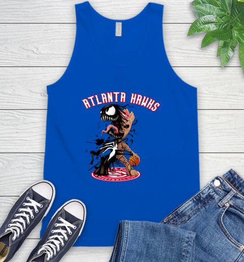 NBA Atlanta Hawks Basketball Venom Groot Guardians Of The Galaxy Tank Top 5